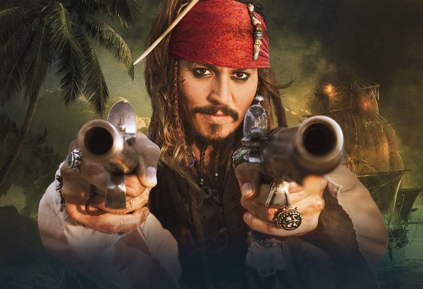 jack sparrow guns Blank Meme Template