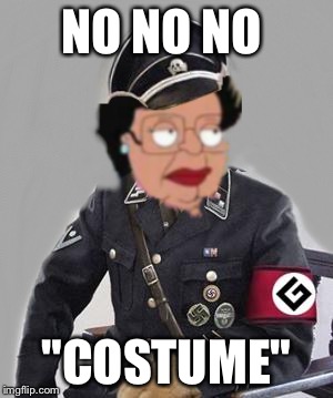 Consuela grammar maid | NO NO NO "COSTUME" | image tagged in consuela grammar maid | made w/ Imgflip meme maker