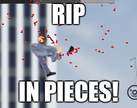 Shi..... |  RIP; IN PIECES! | image tagged in death | made w/ Imgflip meme maker