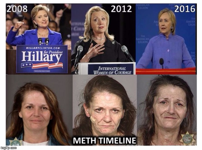 image tagged in meth hillary timeline | made w/ Imgflip meme maker