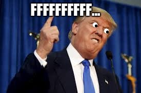 Angry Trump | FFFFFFFFFF... | image tagged in donald trump | made w/ Imgflip meme maker