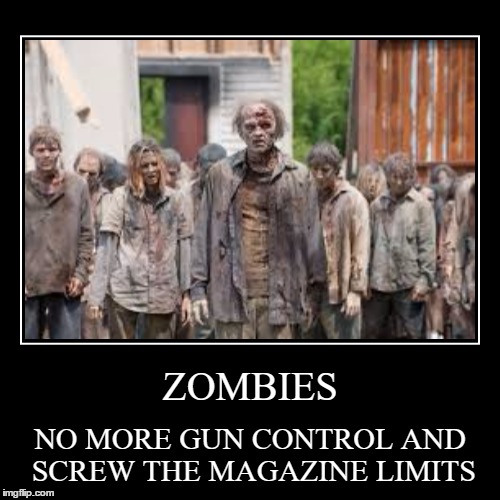 The Day Zombies Come The 2nd Amendment Will Not Be Infringed ! | image tagged in funny,demotivationals,guns,2nd amendment | made w/ Imgflip demotivational maker