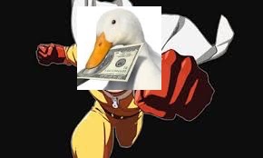 One punch duck | image tagged in one punch man | made w/ Imgflip meme maker