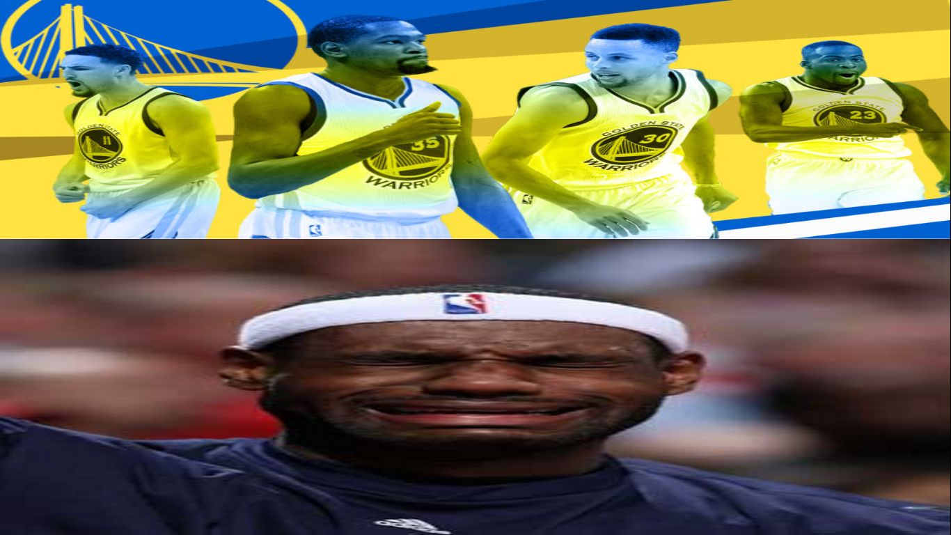 High Quality Lebron vs. Warriors Blank Meme Template