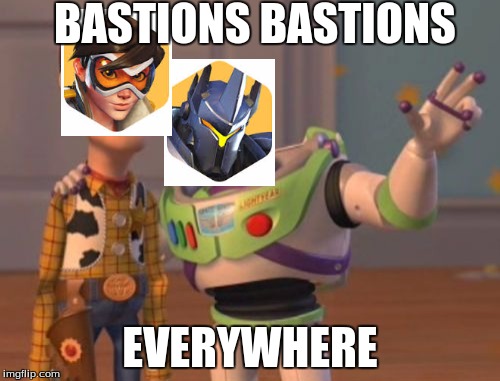bations | BASTIONS BASTIONS; EVERYWHERE | image tagged in memes,x x everywhere | made w/ Imgflip meme maker