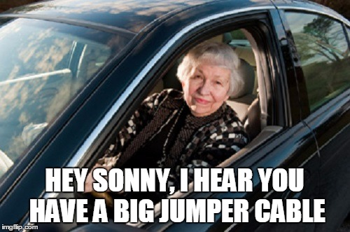 HEY SONNY, I HEAR YOU HAVE A BIG JUMPER CABLE | made w/ Imgflip meme maker