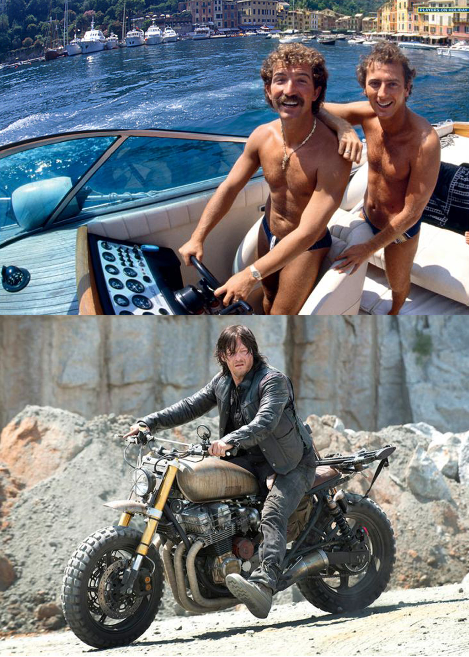 boats and motorcycles Blank Meme Template