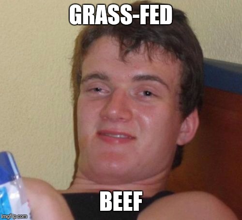 10 Guy Meme | GRASS-FED; BEEF | image tagged in memes,10 guy | made w/ Imgflip meme maker