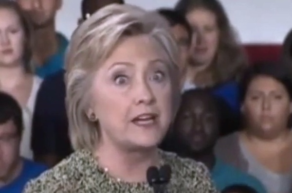 Hillary Crosseyed Blank Meme Template