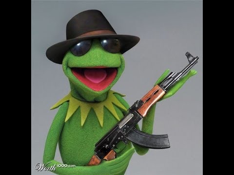 High Quality Kermit gone gangster Blank Meme Template