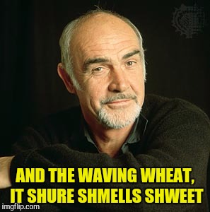 AND THE WAVING WHEAT, IT SHURE SHMELLS SHWEET | made w/ Imgflip meme maker