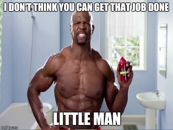 I DON'T THINK YOU CAN GET THAT JOB DONE LITTLE MAN | made w/ Imgflip meme maker