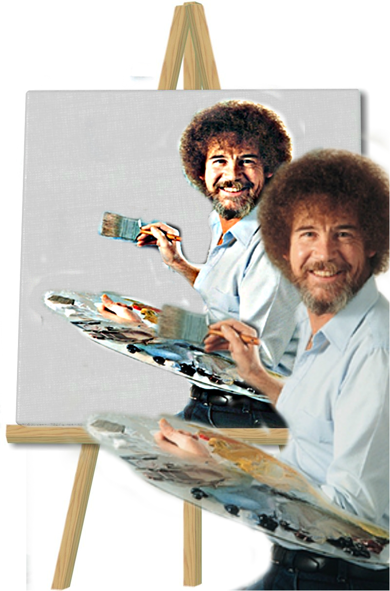 Bob paints Bob Blank Meme Template