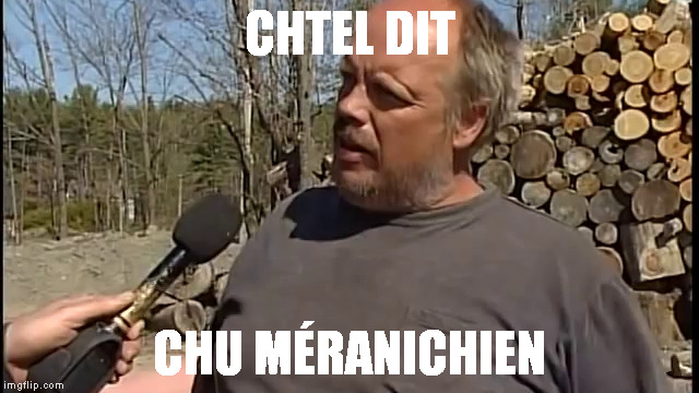 CHTEL DIT; CHU MÉRANICHIEN | made w/ Imgflip meme maker