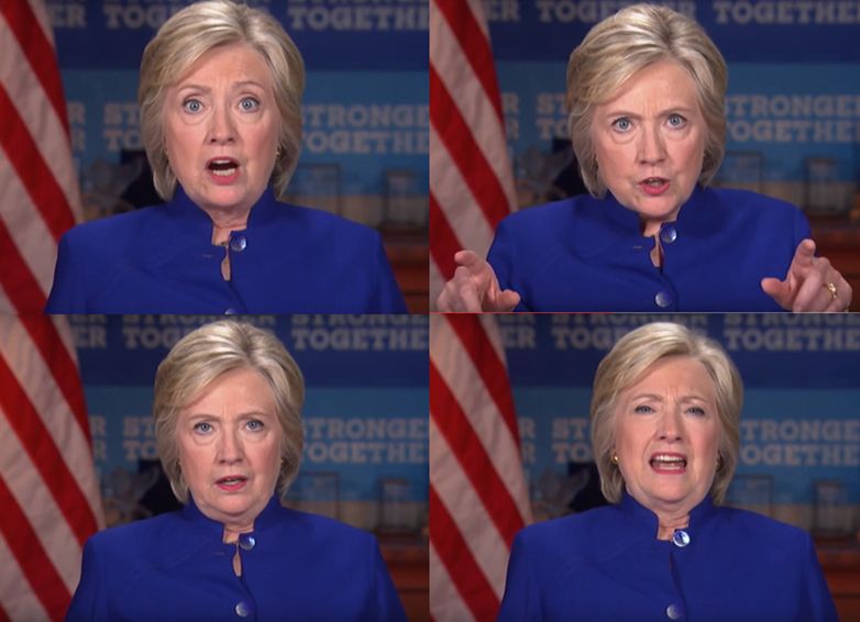 High Quality Hillary Yells at Labor Union Blank Meme Template