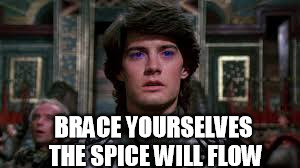 The Pumpkin Spice is coming | BRACE YOURSELVES THE SPICE WILL FLOW | image tagged in pumpkin spice,spice,pumpkins | made w/ Imgflip meme maker