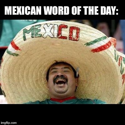 High Quality Mexican Word of the Day (LARGE) Blank Meme Template