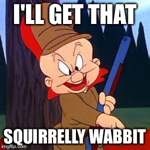 I'LL GET THAT SQUIRRELLY WABBIT | made w/ Imgflip meme maker