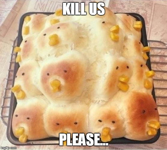 Mercy | KILL US; PLEASE... | image tagged in alien,death,baking | made w/ Imgflip meme maker