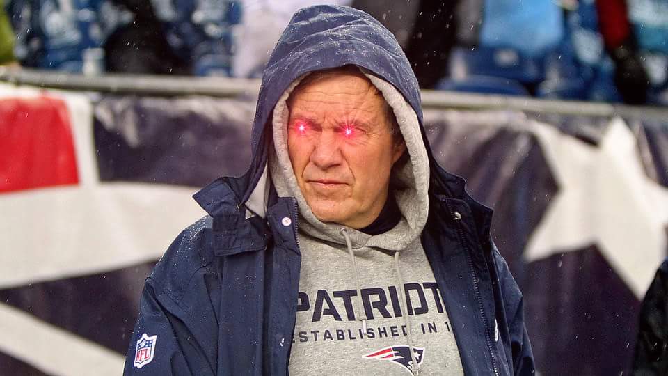High Quality Posessed Bill Belichick Blank Meme Template