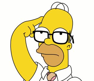 Homer Glasses Blank Meme Template