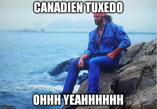 Conflicted Macho Man | CANADIEN TUXEDO; OHHH YEAHHHHHH | image tagged in conflicted macho man | made w/ Imgflip meme maker