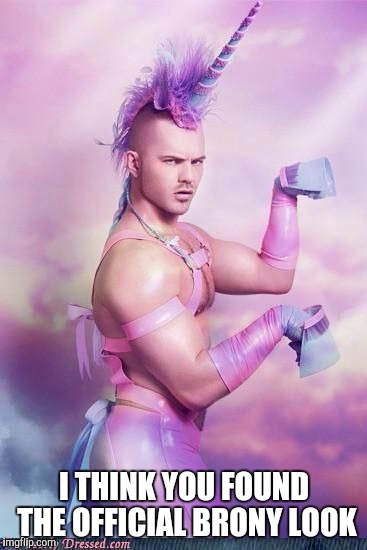 I THINK YOU FOUND THE OFFICIAL BRONY LOOK | made w/ Imgflip meme maker