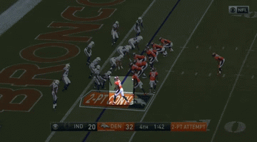 Demaryius Thomas 2-Point Conversion | image tagged in gifs,demaryius thomas,trevor siemian,denver broncos | made w/ Imgflip video-to-gif maker