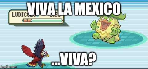 Pokemon WTF | VIVA LA MEXICO; ...VIVA? | image tagged in pokemon wtf | made w/ Imgflip meme maker