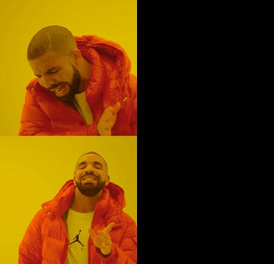 Drakeposting Blank Meme Template