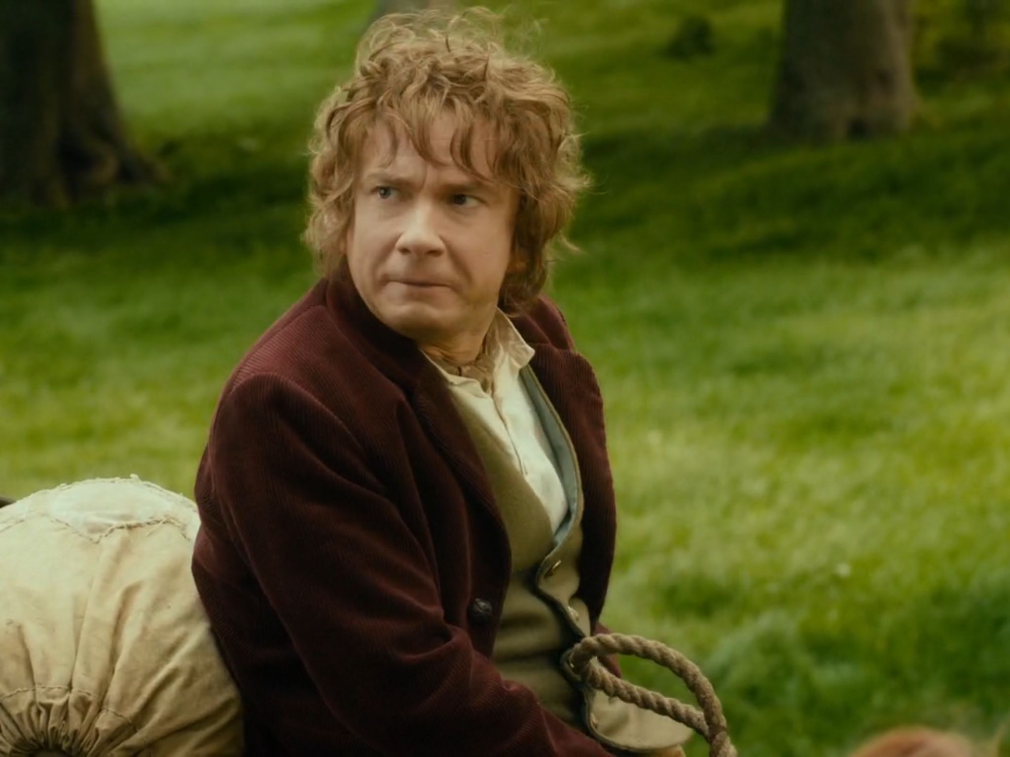 High Quality Uncomfortable bilbo Blank Meme Template