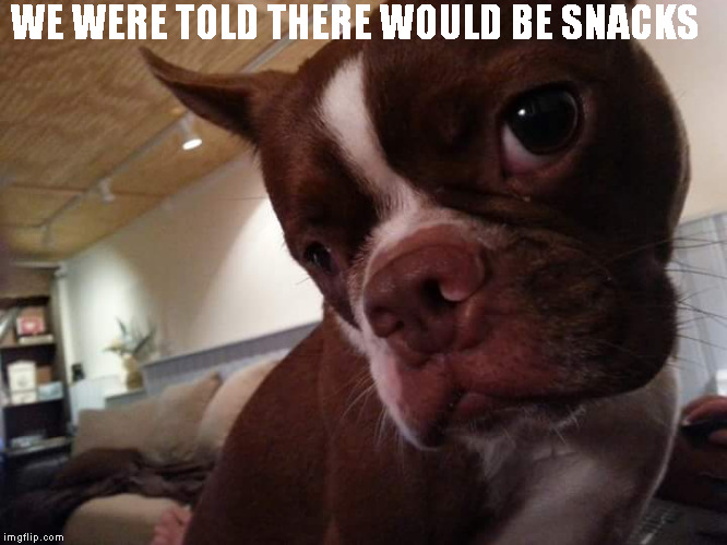 WE WERE TOLD THERE WOULD BE SNACKS | made w/ Imgflip meme maker