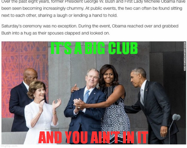 IT'S A BIG CLUB; AND YOU AIN'T IN IT | image tagged in w and the wookie | made w/ Imgflip meme maker