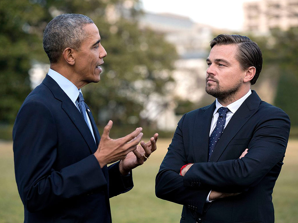 Obama Leonardo DiCaprio  Blank Meme Template