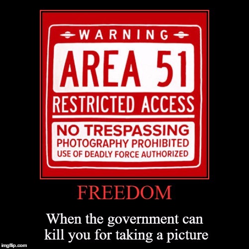 U.S.A | . | image tagged in demotivationals,area 51,memes | made w/ Imgflip meme maker