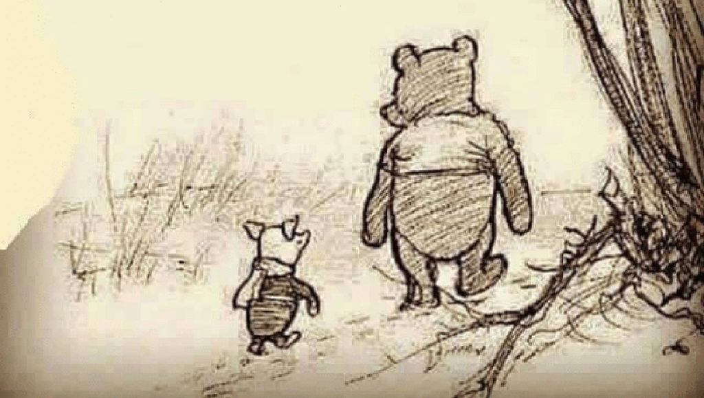 pooh and piglet Blank Meme Template