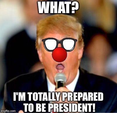 WHAT? I'M TOTALLY PREPARED TO BE PRESIDENT! | made w/ Imgflip meme maker