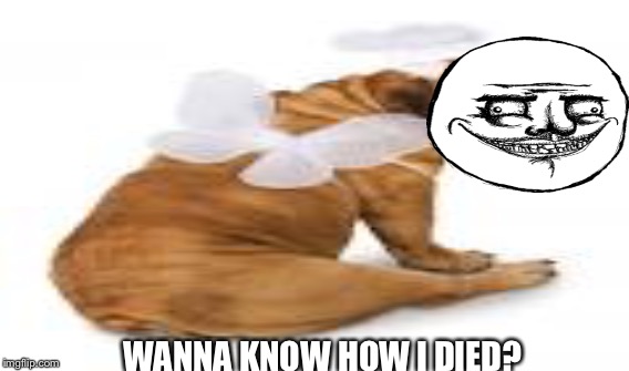 WANNA KNOW HOW I DIED? | made w/ Imgflip meme maker