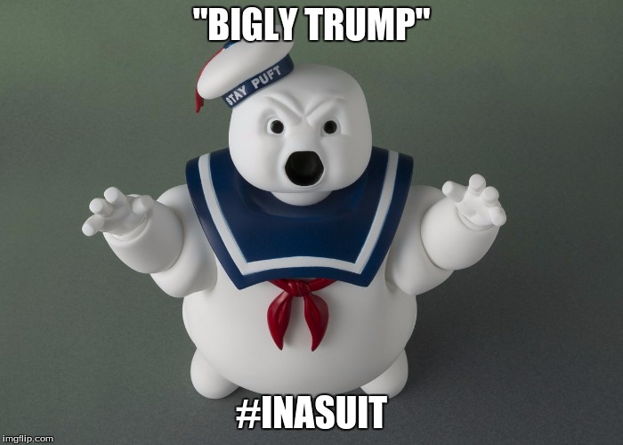 trump | "BIGLY TRUMP"; #INASUIT | image tagged in trump | made w/ Imgflip meme maker