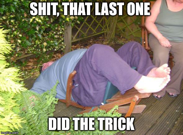 Broken chair | SHIT, THAT LAST ONE; DID THE TRICK | image tagged in broken chair,memes | made w/ Imgflip meme maker