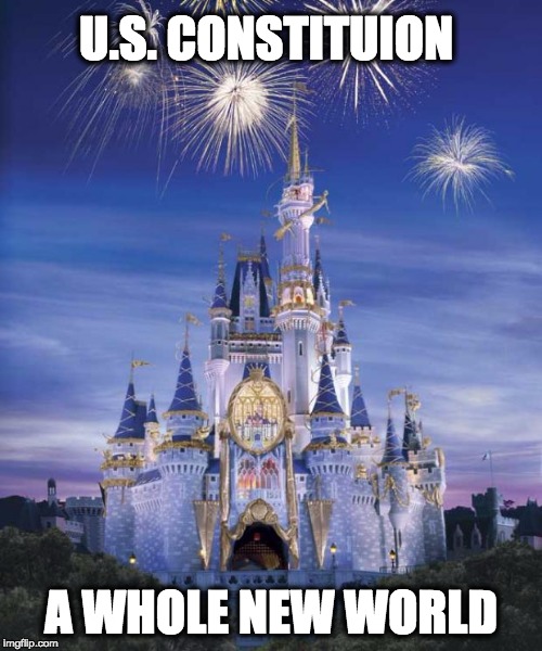 Disney | U.S. CONSTITUION; A WHOLE NEW WORLD | image tagged in disney | made w/ Imgflip meme maker