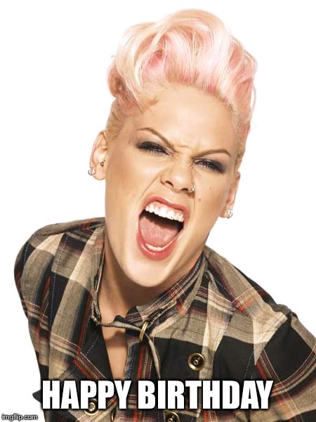 Pink happy birthday | HAPPY BIRTHDAY | image tagged in happybirthday,pink | made w/ Imgflip meme maker