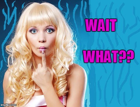 ditzy blonde | WAIT WHAT?? | image tagged in ditzy blonde | made w/ Imgflip meme maker