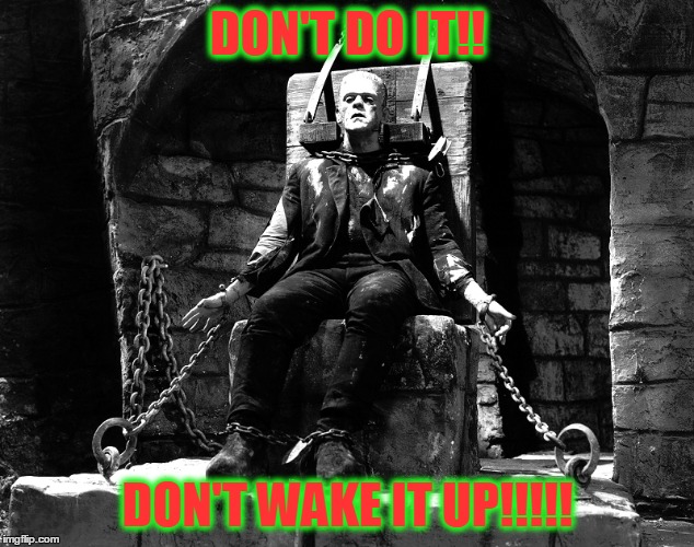 DON'T DO IT!! DON'T WAKE IT UP!!!!! | made w/ Imgflip meme maker