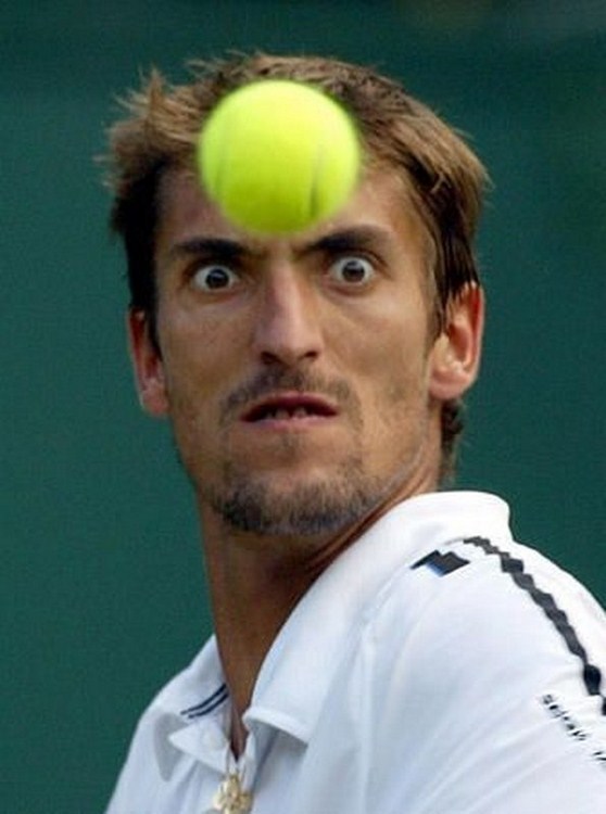 tennis head Blank Meme Template