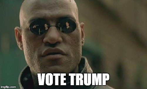 Matrix Morpheus Meme | VOTE TRUMP | image tagged in memes,matrix morpheus | made w/ Imgflip meme maker