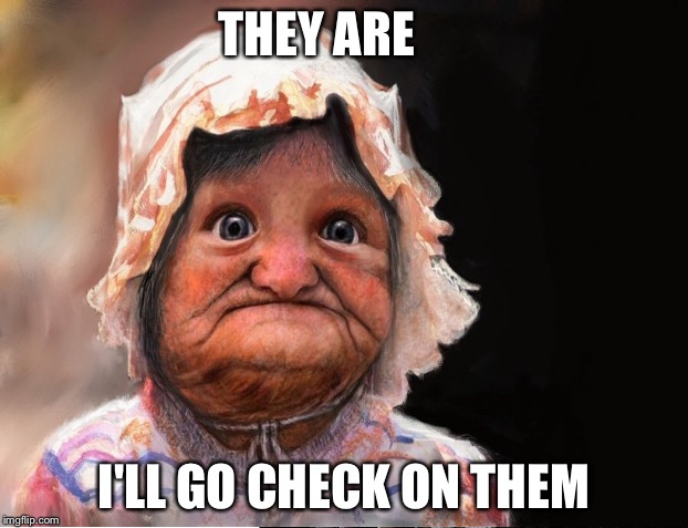 THEY ARE I'LL GO CHECK ON THEM | made w/ Imgflip meme maker