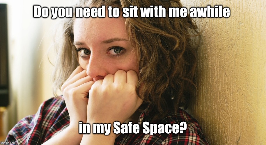 Do you need to sit with me awhile in my Safe Space? | made w/ Imgflip meme maker