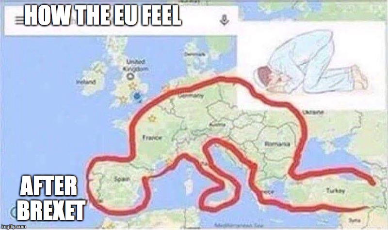 The EU After Brexit | HOW THE EU FEEL; AFTER BREXET | image tagged in brexit,european union,memes | made w/ Imgflip meme maker