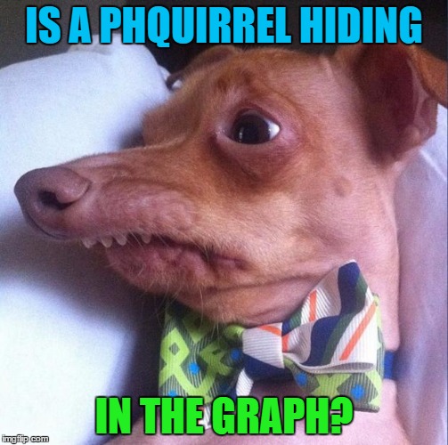 Oh Tuna... always talking about graphs... | IS A PHQUIRREL HIDING; IN THE GRAPH? | image tagged in tuna the dog phteven | made w/ Imgflip meme maker